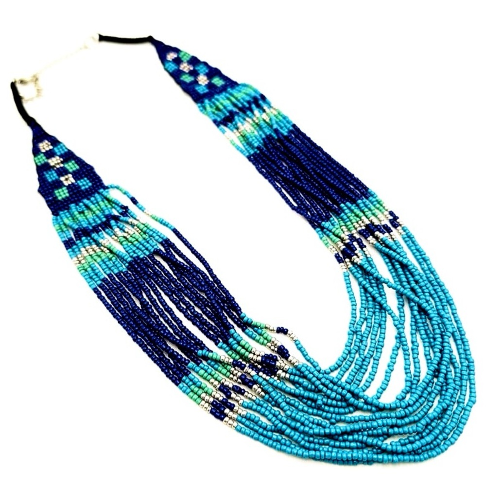 Seed bead necklace - Picture 3 of 9